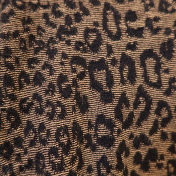 Scotch & Soda leopard sweater pullover vneck brown black wool XS preppy fall bas - Picture 5 of 9